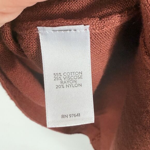 J. Jill Natural Brown V-Neck Fine Knit Pullover Comfy Sweater Women's Size XS - Picture 6 of 6